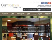 Tablet Screenshot of customeyesvisioncare.com